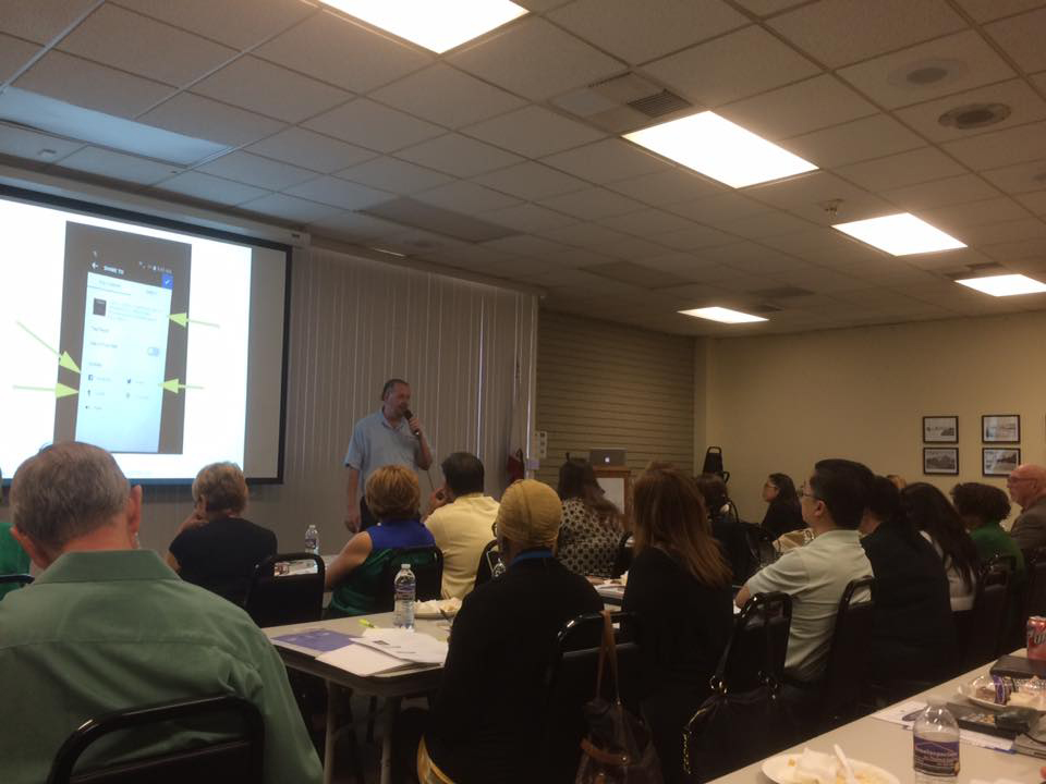 Ian Mayer speaking to a group in 2016